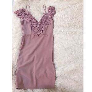 Mauve dress bodycon dress